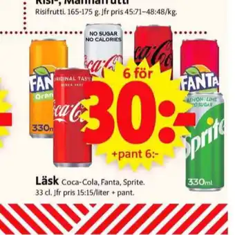 ICA Supermarket Coca Cola Light Läskedryck erbjuda