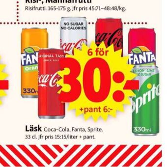 ICA Supermarket Coca Cola Zero Läskedryck erbjuda