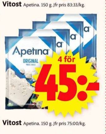 ICA Supermarket Apetina Salladsost erbjuda