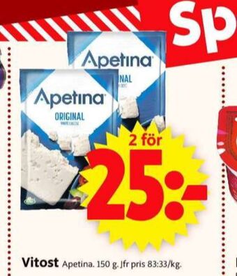 ICA Supermarket Apetina Salladsost erbjuda