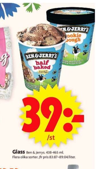 Ben & Jerrys Glass