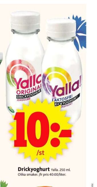 ICA Supermarket Yalla Drickyoghurt erbjuda