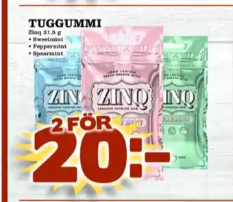 Matdax Zinq Tuggummi erbjuda