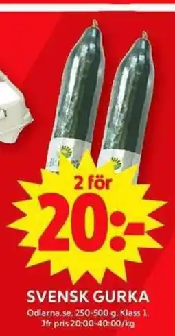 ICA Maxi SVENSK GURKA erbjuda