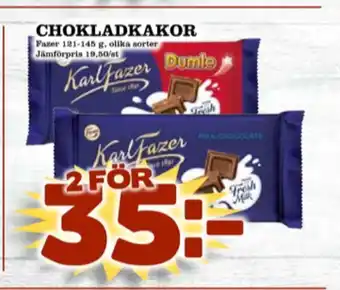 Matdax Karl Fazer Chokladkaka erbjuda