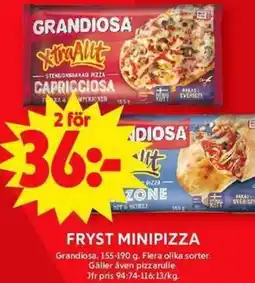 ICA Maxi FRYST MINIPIZZA erbjuda