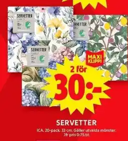 ICA Maxi SERVETTER erbjuda