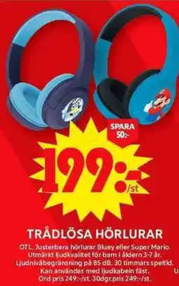 ICA Maxi TRÅDLÖSA HÖRLURAR erbjuda