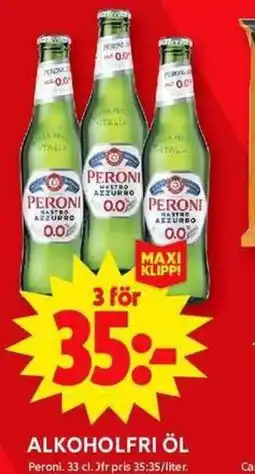 ICA Maxi ALKOHOLFRI ÖL erbjuda