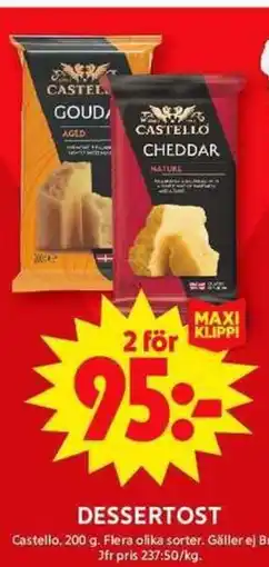 ICA Maxi DESSERTOST erbjuda