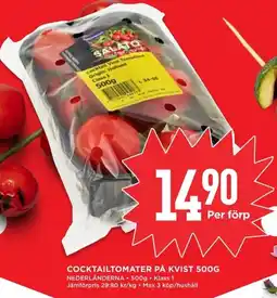 Willys Cocktailtomater på kvist erbjuda