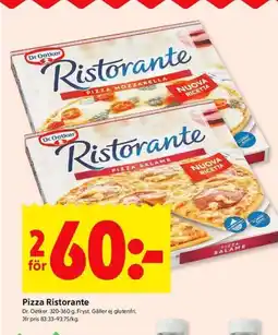 ICA Kvantum Pizza Ristorante erbjuda