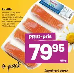 City Gross Laxfilé, Pris i appen erbjuda