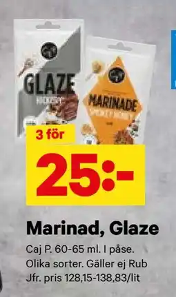 City Gross Marinad, Glaze, SEK 25 erbjuda