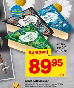 City Gross Milda ostklassiker, SEK 89.95 erbjuda
