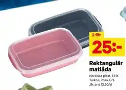City Gross Rektangulär matlåda, SEK 25 erbjuda