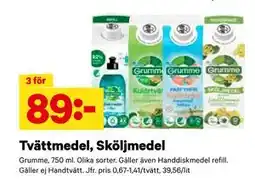 City Gross Tvättmedel, Sköljmedel, SEK 89 erbjuda