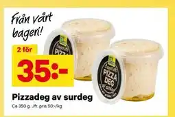 City Gross Pizzadeg av surdeg, SEK 35 erbjuda