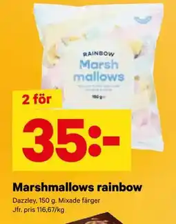 Marshmallows rainbow, SEK 35