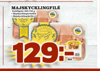 Matdax Guldfågeln Kycklinglårfile erbjuda