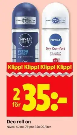 ICA Kvantum Deo roll on erbjuda