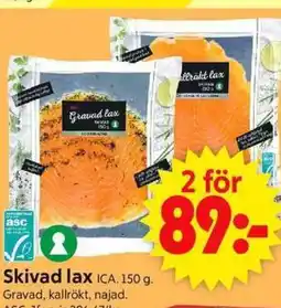 ICA Supermarket Skivad lax ICA. erbjuda