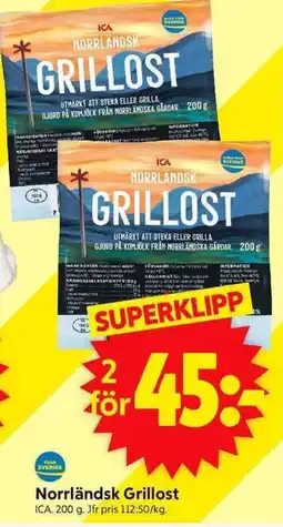 ICA Supermarket Norrländsk Grillost erbjuda