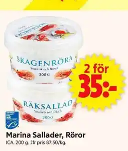 ICA Supermarket Marina Sallader, Röror erbjuda