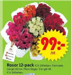 ICA Supermarket Rosor 12-pack erbjuda