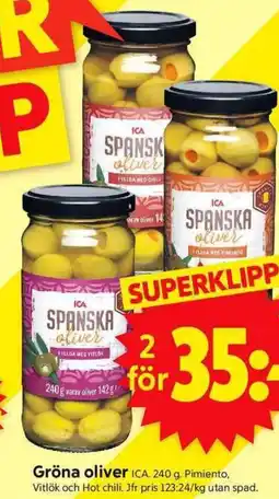ICA Supermarket Gröna oliver erbjuda