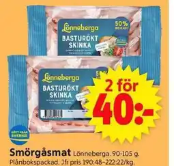 ICA Supermarket Smörgåsmat Lönneberga. erbjuda