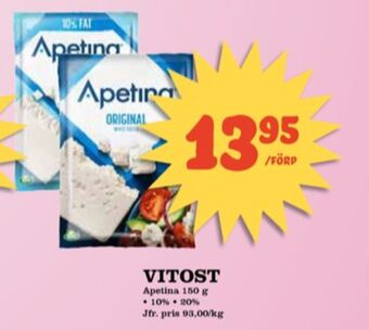 Matdax Apetina Salladsost erbjuda