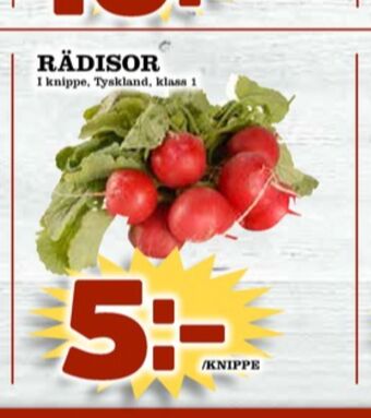 Matdax Rädisor erbjuda