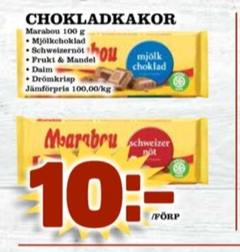 Matdax Marabou Chokladkaka erbjuda