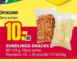 ÖoB Sundlings snacks erbjuda