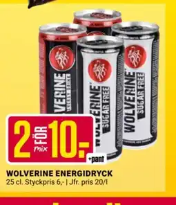 ÖoB WOLVERINE Energidryck erbjuda
