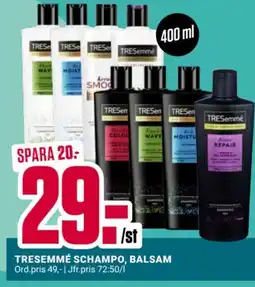 ÖoB TRESEMMÉ Schampo balsam erbjuda