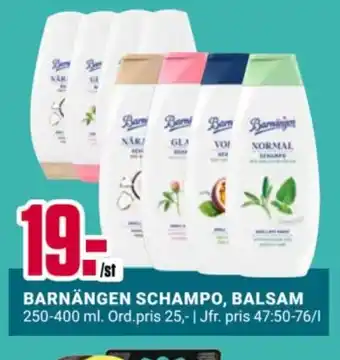 ÖoB Barnängen schampo, balsam erbjuda