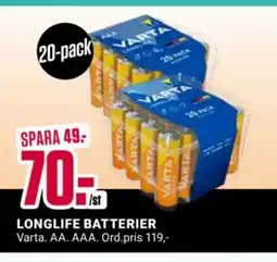 ÖoB Longlife batterier erbjuda