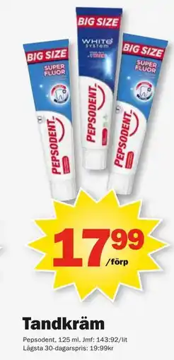 Pekås Tandkräm, SEK 17.99 erbjuda