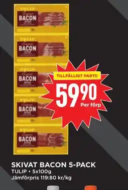 Willys SKIVAT BACON 5-PACK, SEK 59.9 erbjuda