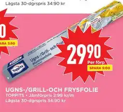 Willys UGNS-/GRILL-OCH FRYSFOLIE, SEK 29.9 erbjuda