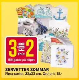 ÖoB SERVETTER SOMMAR erbjuda