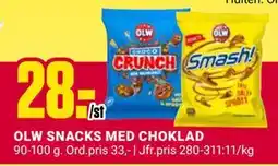 ÖoB OLW SNACKS MED CHOKLAD, SEK 28 erbjuda