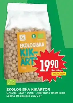 Willys EKOLOGISKA KIKÄRTOR, SEK 19.9 erbjuda