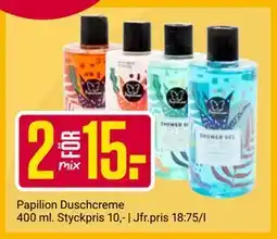 ÖoB Papilion Duschcreme, SEK 15 erbjuda