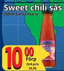 Supergrossen Sweet chili sås, SEK 10 erbjuda