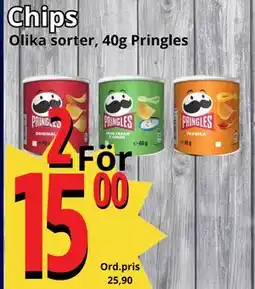 Supergrossen Chips, SEK 15 erbjuda