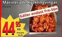 Supergrossen Marinerade Kycklingvingar, SEK 44.95 erbjuda
