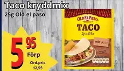 Supergrossen Taco kryddmix, SEK 5.95 erbjuda